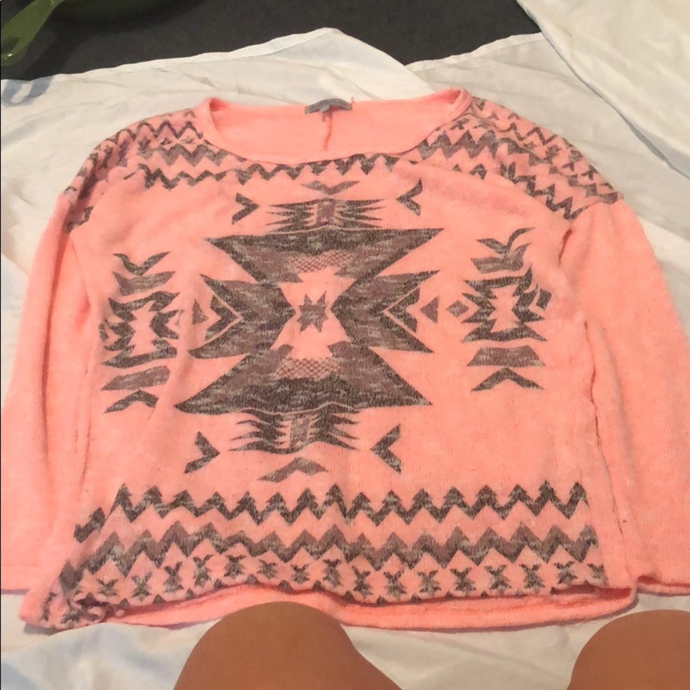 Pink long sleeves Charlotte Russe shirt - Picture 1 of 2